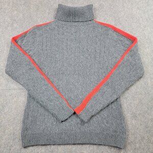 Eddie Bauer Sweater Women’s Large Gray Angora Blend Turtleneck Vintage